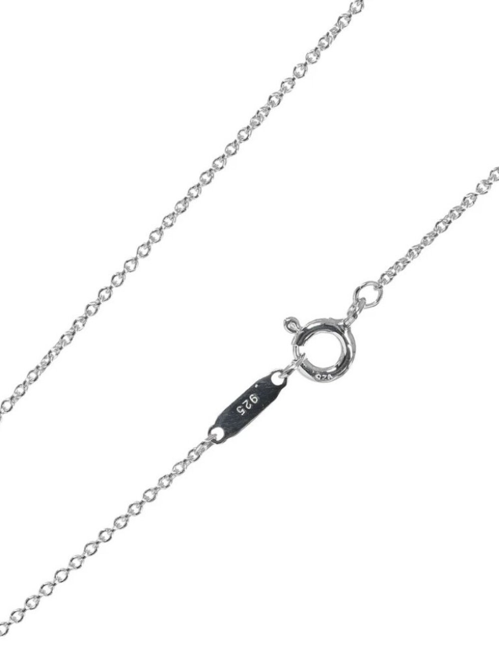 TIFFANY&Co. Stencil Cross Necklace Silver925 3.18g Women - Picture 7 of 7
